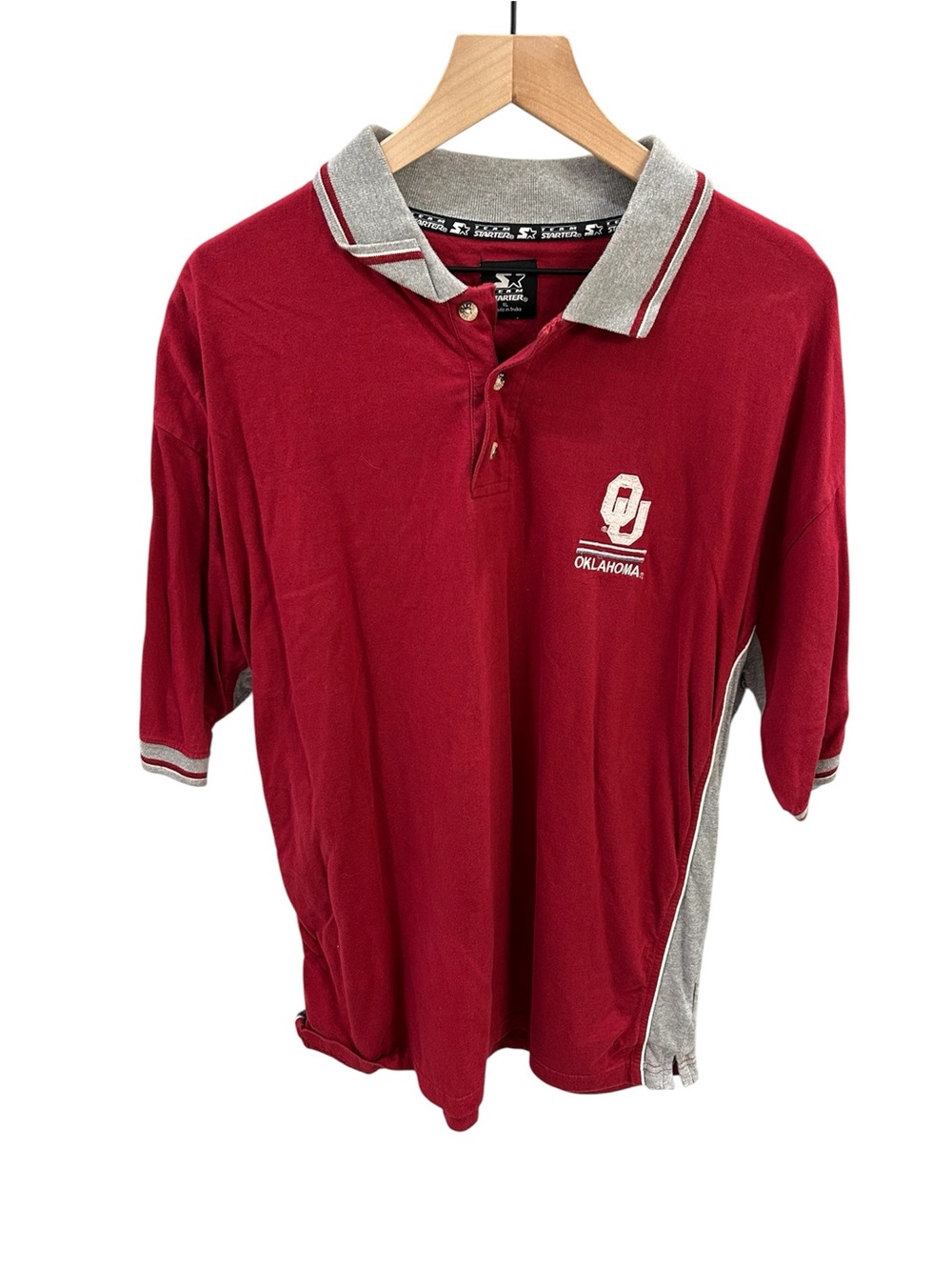 Starter Oklahoma Sooners Polo Shirt – Men’s XL | NCAA College Football